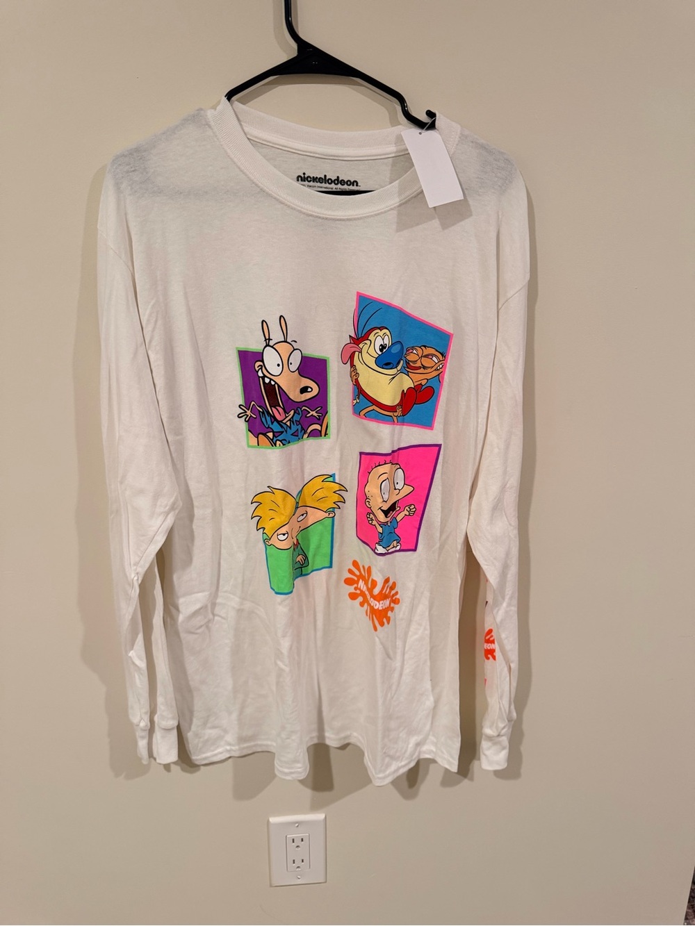 Nickelodeon Rugrats White Long-Sleeve Graphic Tee